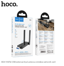 [129193] Hoco HI34 600 Mbps Dual-band USB Wireless Adapter