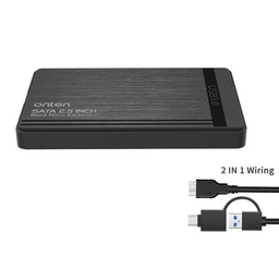 [109132] Onten OTN-UHD1 USB-A/ USB-C 2.5" HDD Case 3.0