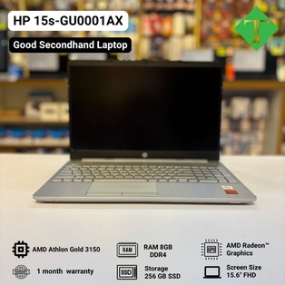 HP 15s-GU0001AX (AMD Athlon Gold 3150, 8GB, SSD 256GB,15.6") Silver